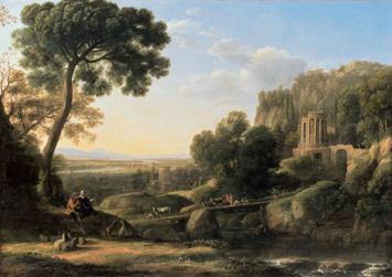Claude Lorrain. Landscape with shepherds, 1644