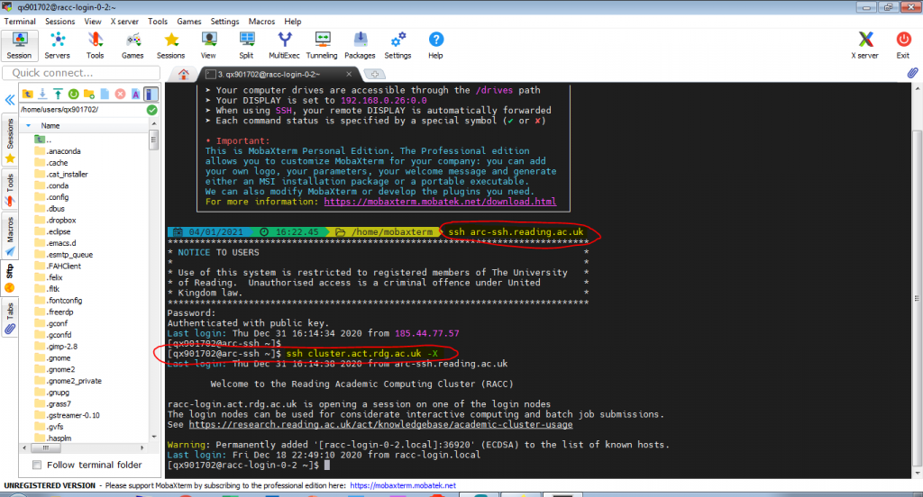 mobaxterm ssh