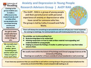 The Anxiety And Depression In Young People Research Advisors Group Young People Andy Research Clinic