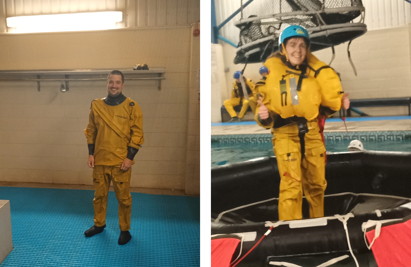 Helicopter Underwater Escape Training for Arctic Field Campaign