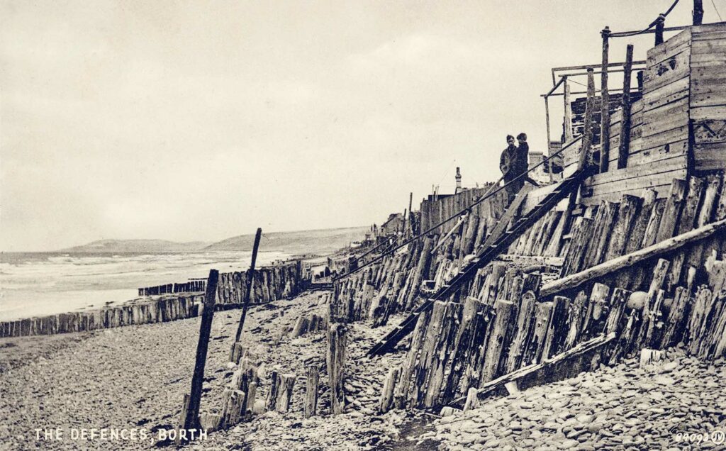 Old defences at Borth