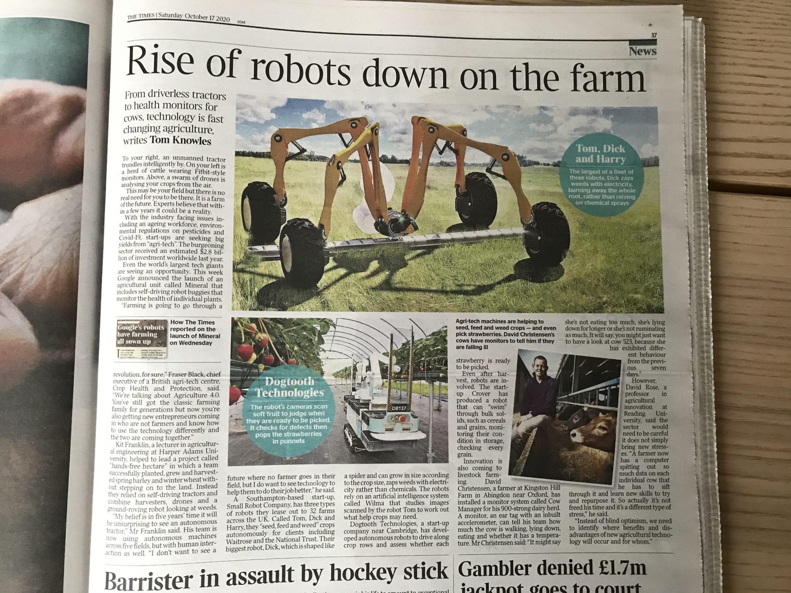Rise of robots down on the farm