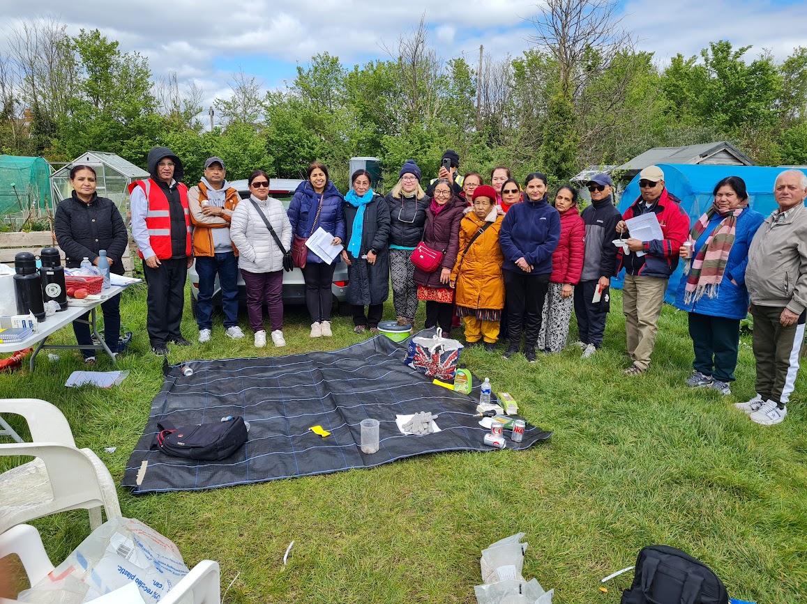 CLRP participants from the IRDC at an allotment field visit.
