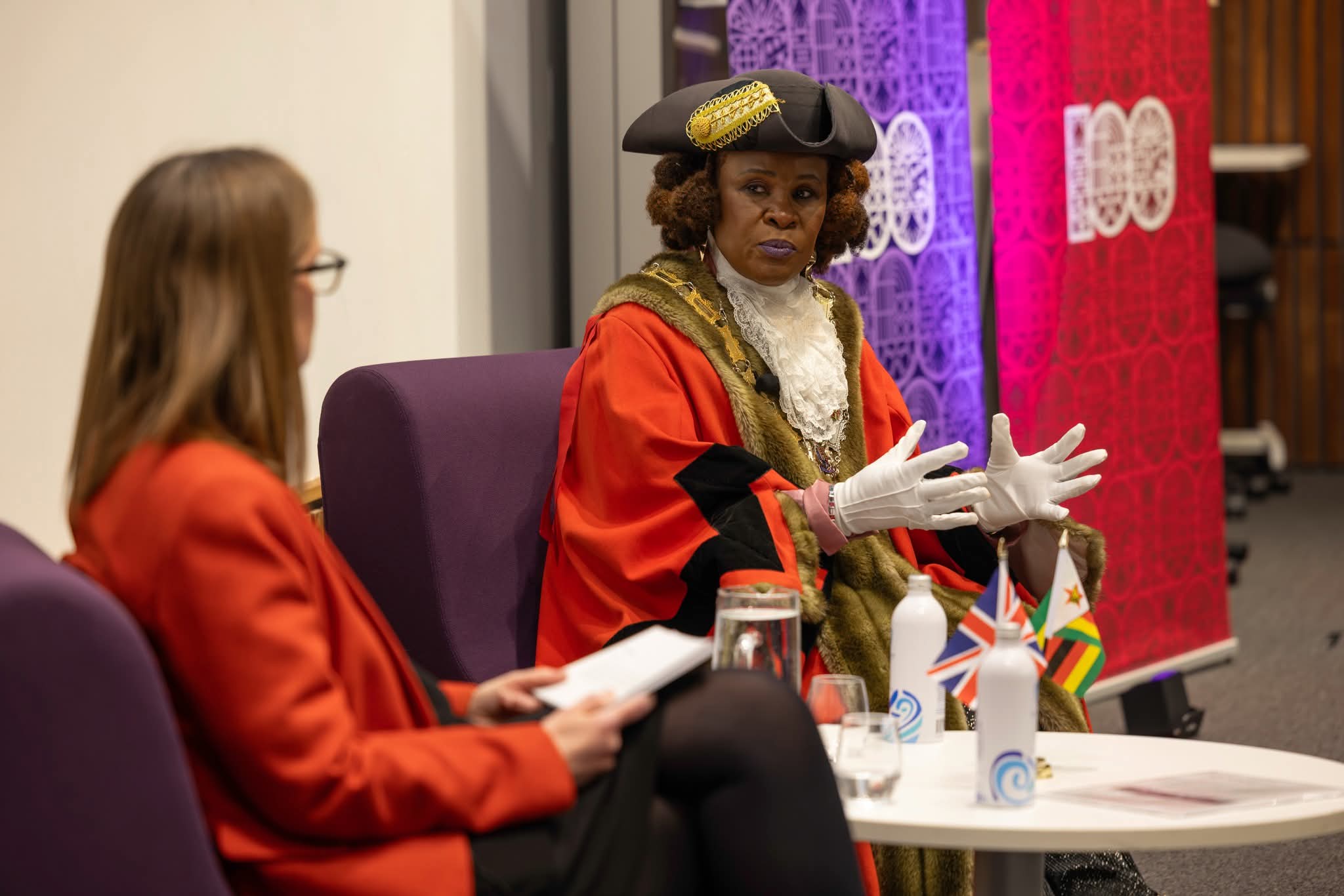 Mayor of Reading, Dr Alice Mpofu-Coles, delivering University of Reading's Edith Morley Lecture, 2026.