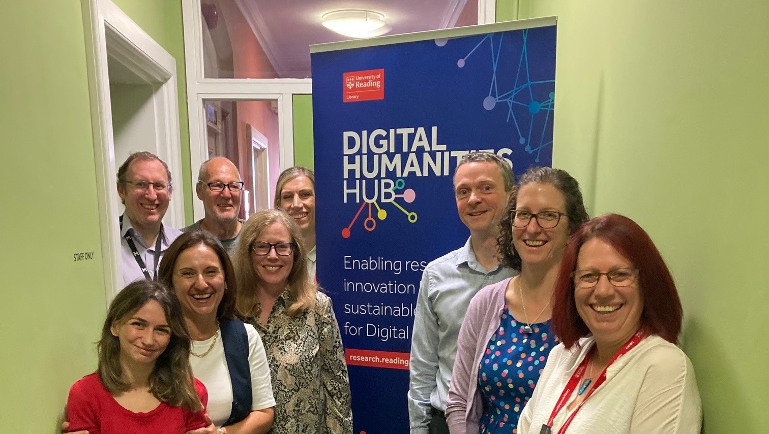 Group photograph of the Digital Humanities Hub team