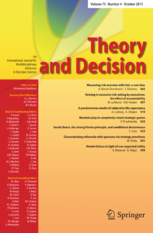 New publication in “Theory and Decision”