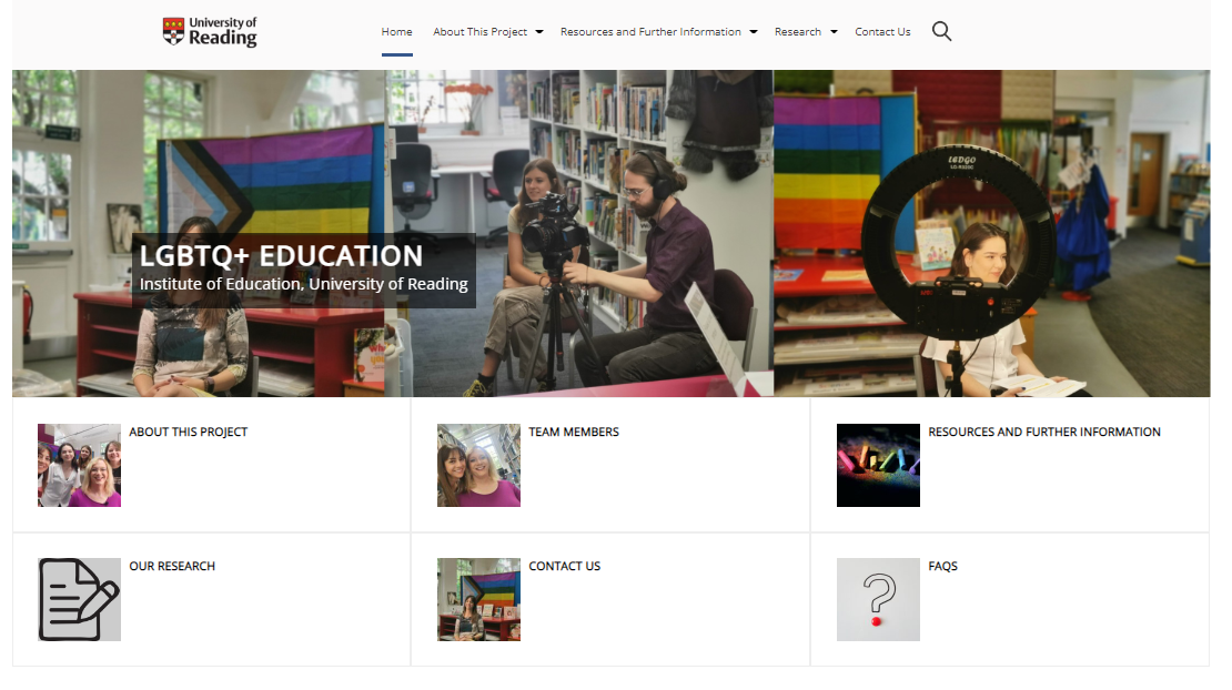 NEWS – Professor Richard Harris (Professor of History Education, University of Reading) and Dr. Maria Kambouri (Associate Professor of Early Childhood Care and Education, University of Reading) have recently launched the website for their research project on normalising LGBTQ+ conversations