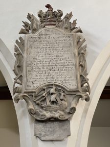 Monument to Spencer Broughton, St. Peter’s Church, Broughton