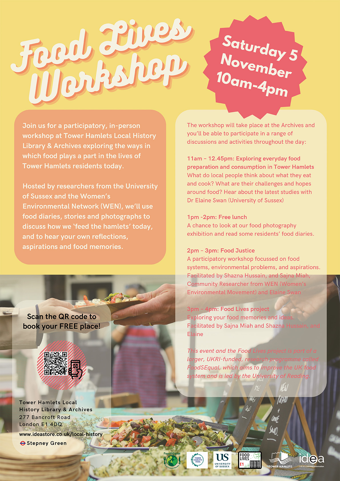 Food Lives Workshop poster
