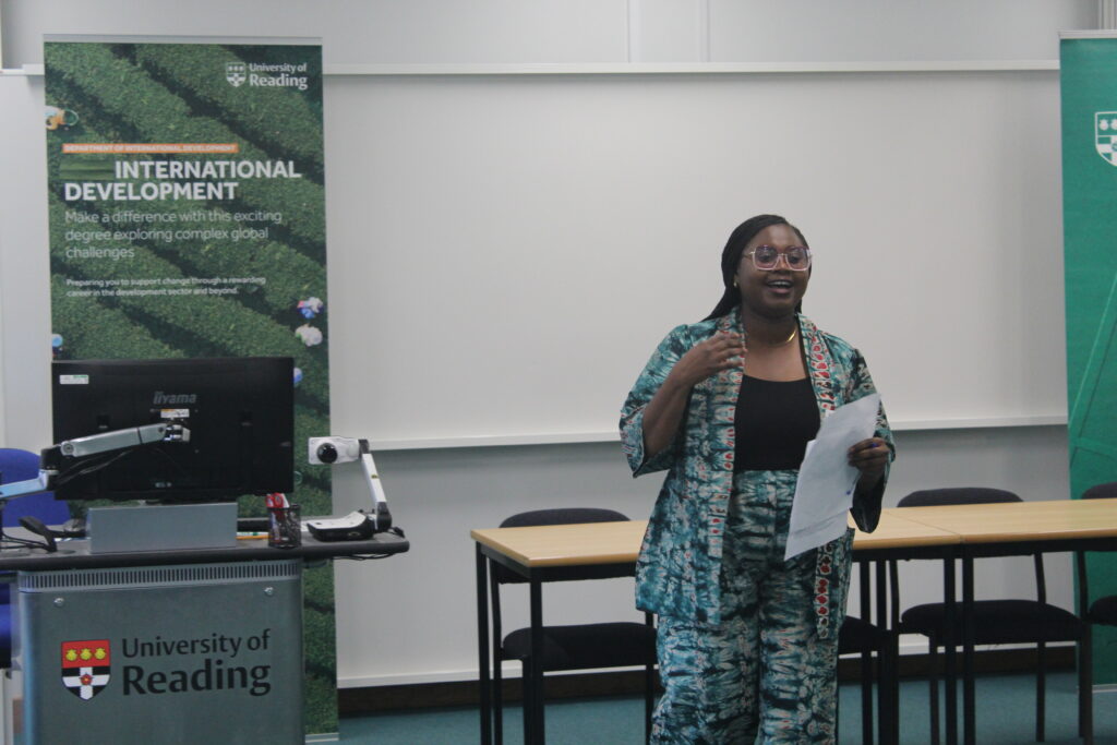 Abiola moderating PhD Conference