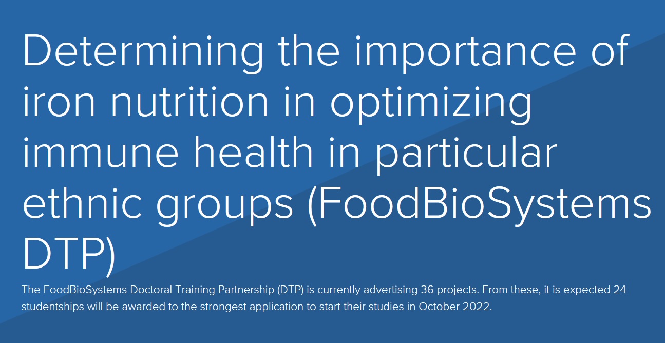 The FoodBioSystems Doctoral Training Partnership (DTP) – Great studentship opportunity
