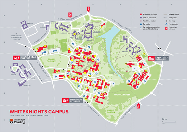 Reading University Campus Map