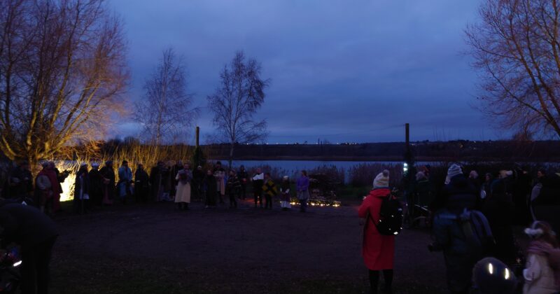 Stanwick Lakes Yule ceremony