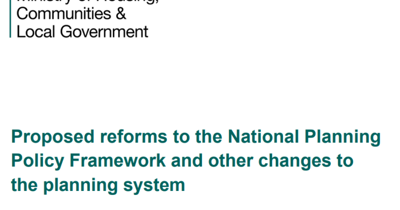 Just Neighbourhoods? response to NPPF consultation