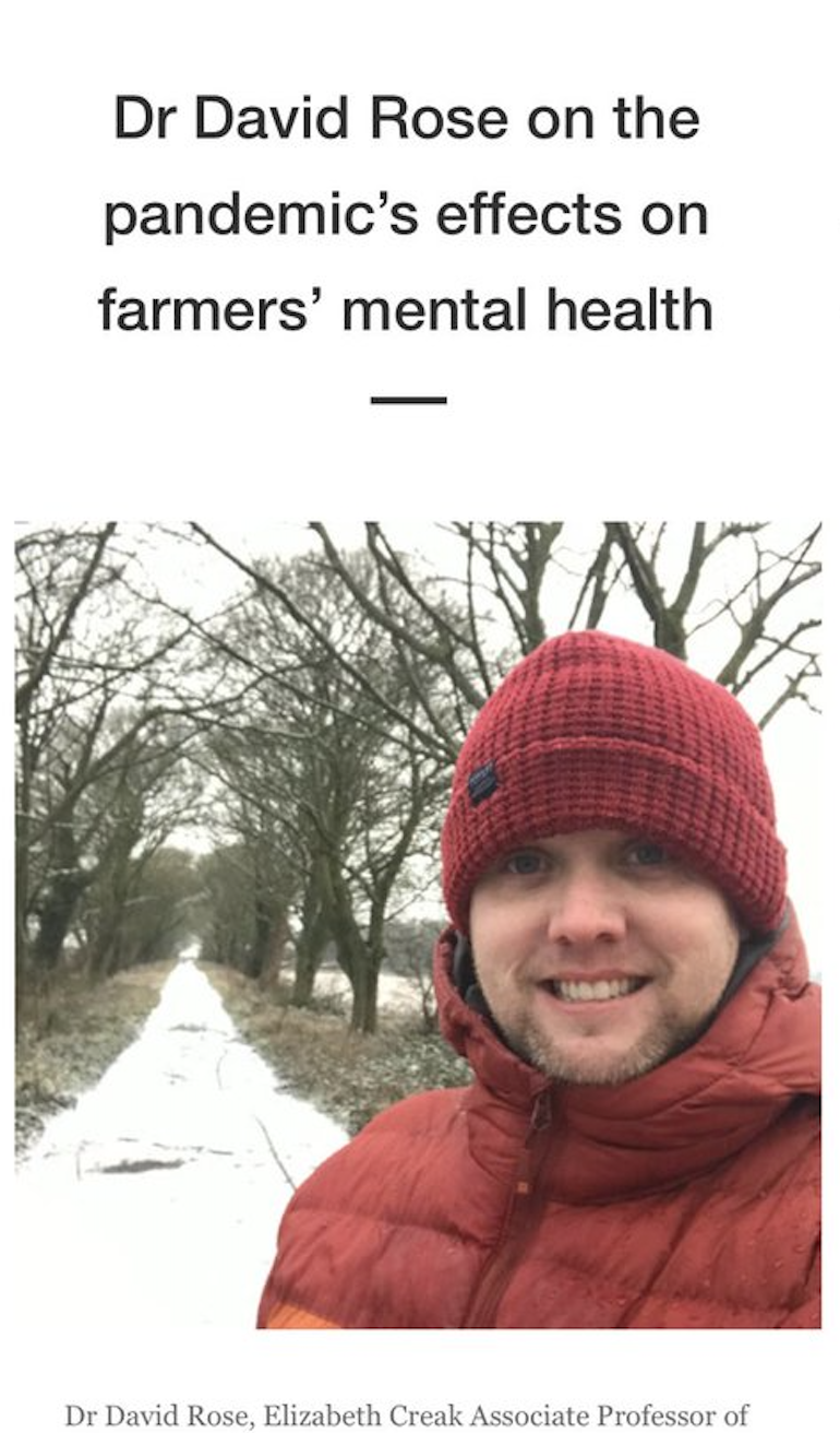 New IFAD podcast on farmer mental health