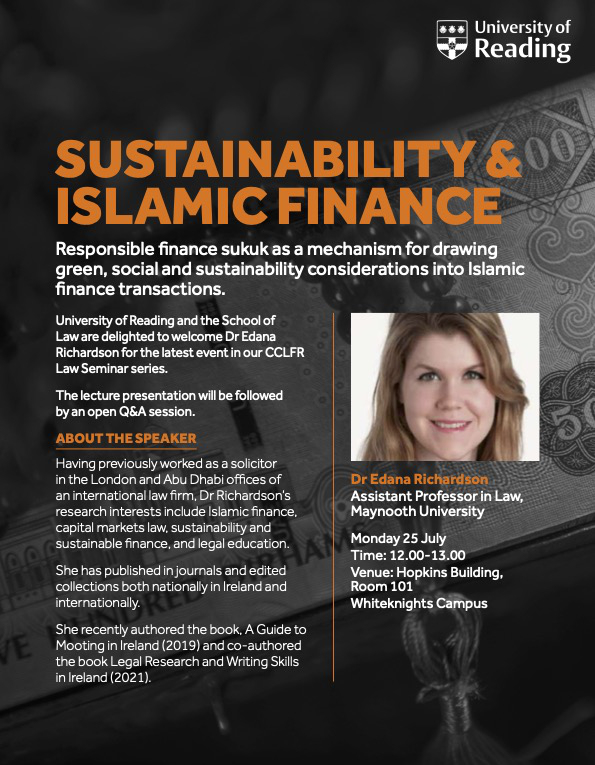 Sustainability and Islamic Finance