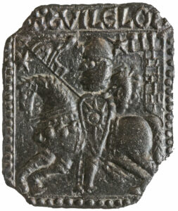 Medieval pilgrim badge. Full description at https://finds.org.uk/database/search/results/q/YORYM-F112E1