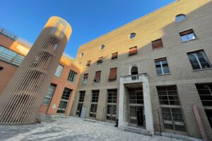 Brick building at Sapienza University of Rome