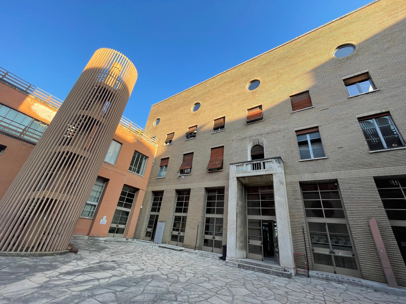 Brick building at Sapienza University of Rome