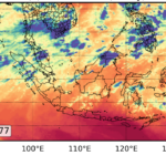 Observation coverage for Himawari-9 Band 9 (6.9 µm) on 25 August 2024 at 12 UTC: for all-sky observations