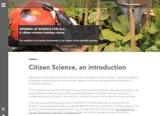 Online Course: Citizen Science, An Introduction - Opening Up Science ...