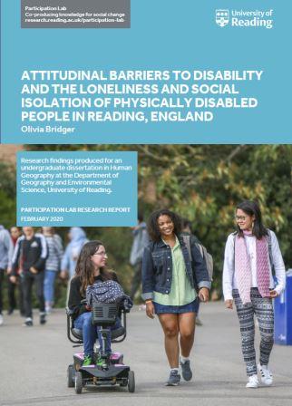 Report on attitudinal barriers to disability and loneliness in Reading published!