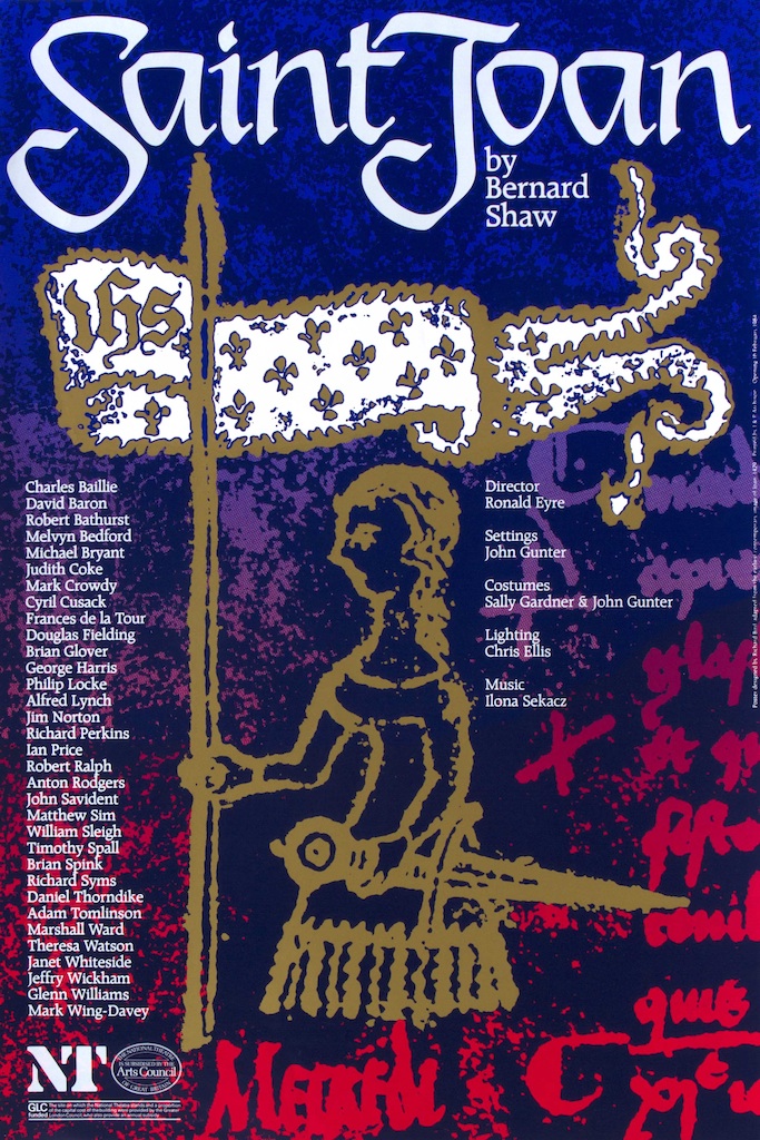 Saint Joan, Olivier Theatre, Richard Bird, National Theatre poster