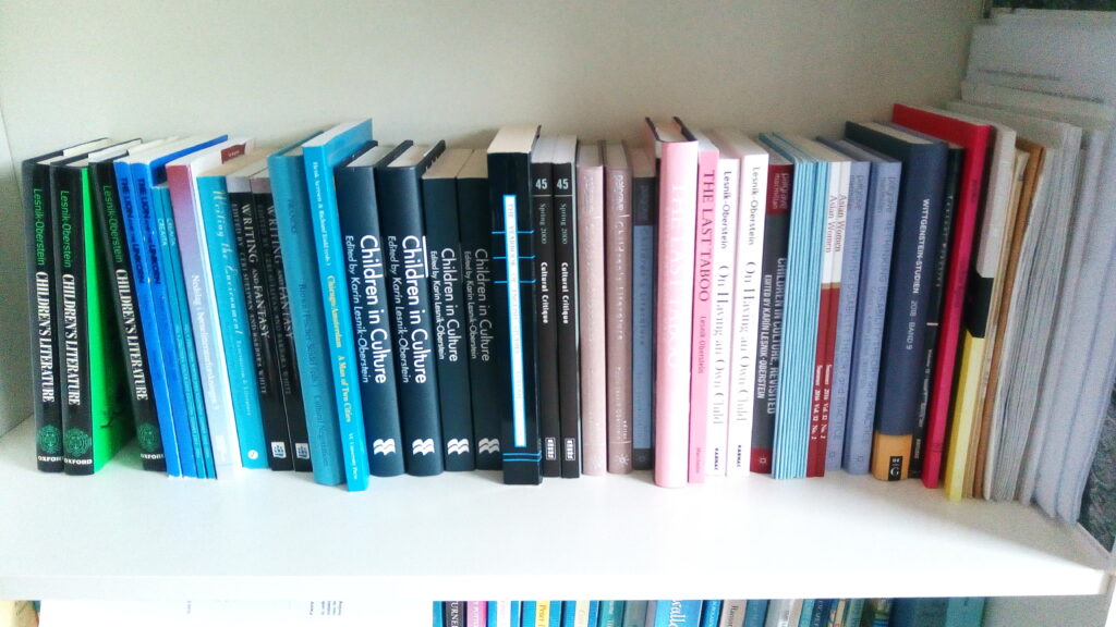 A shelfie: books by Karín Lesnik-Oberstein