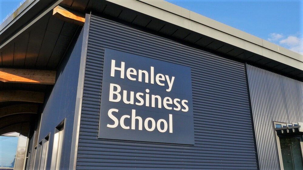 Henley Business School building sign
