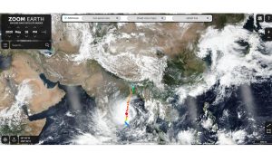 cyclone Amphan Google Earth