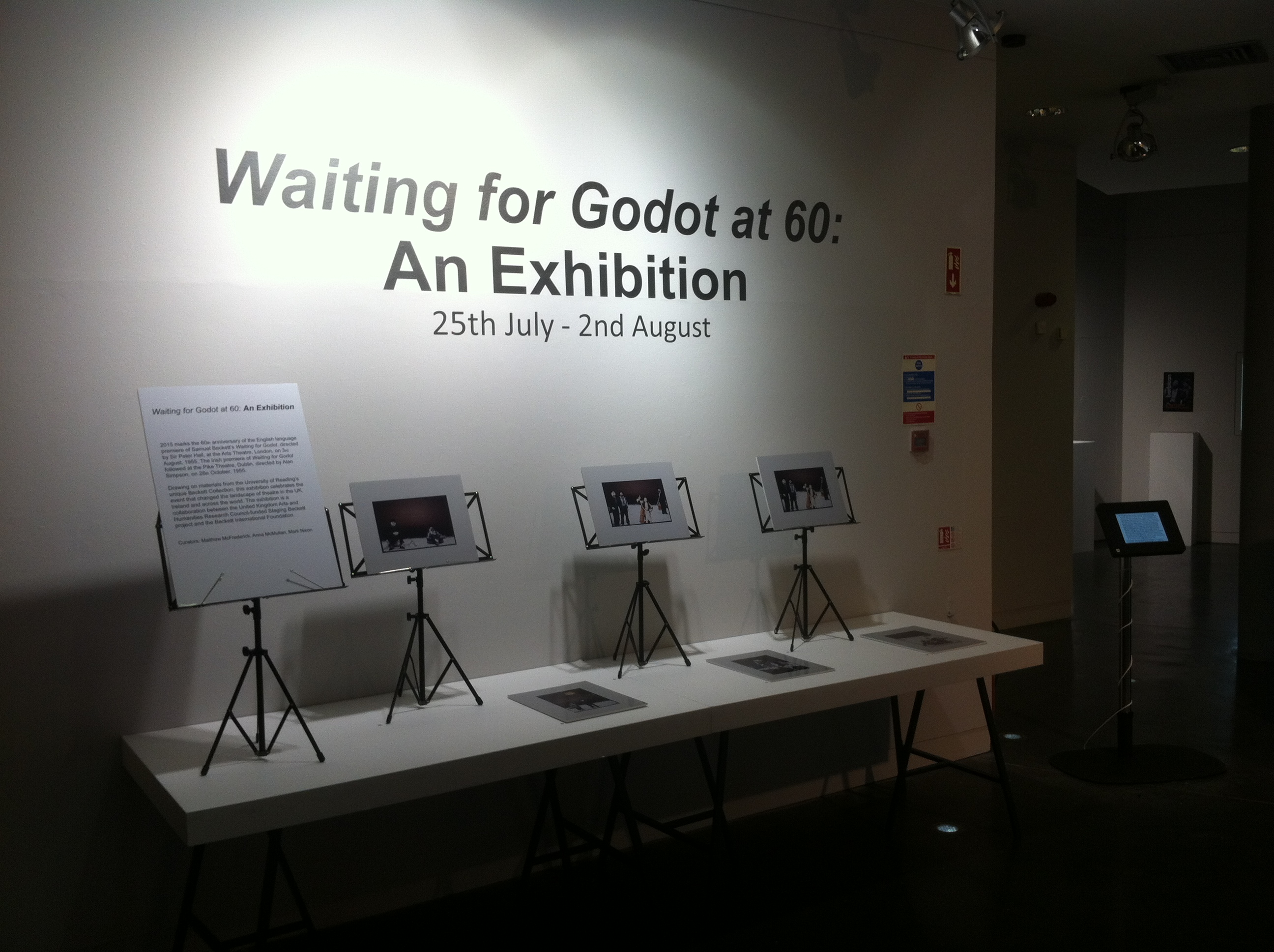 Waiting for Godot at 60: An Exhibition, 2015. 