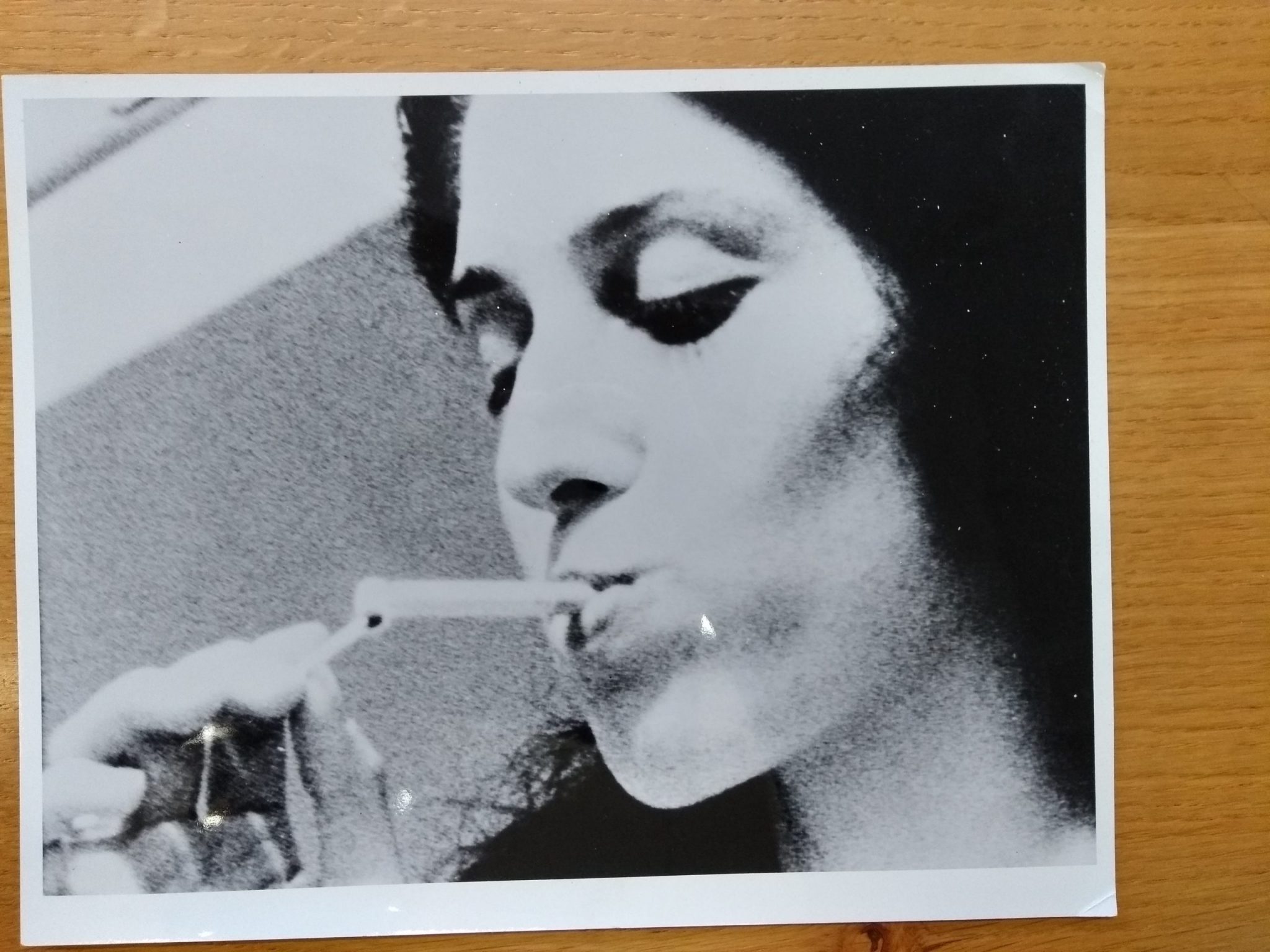 Barbara Gladstone smoking a cigarette in 'Me Myself and I'