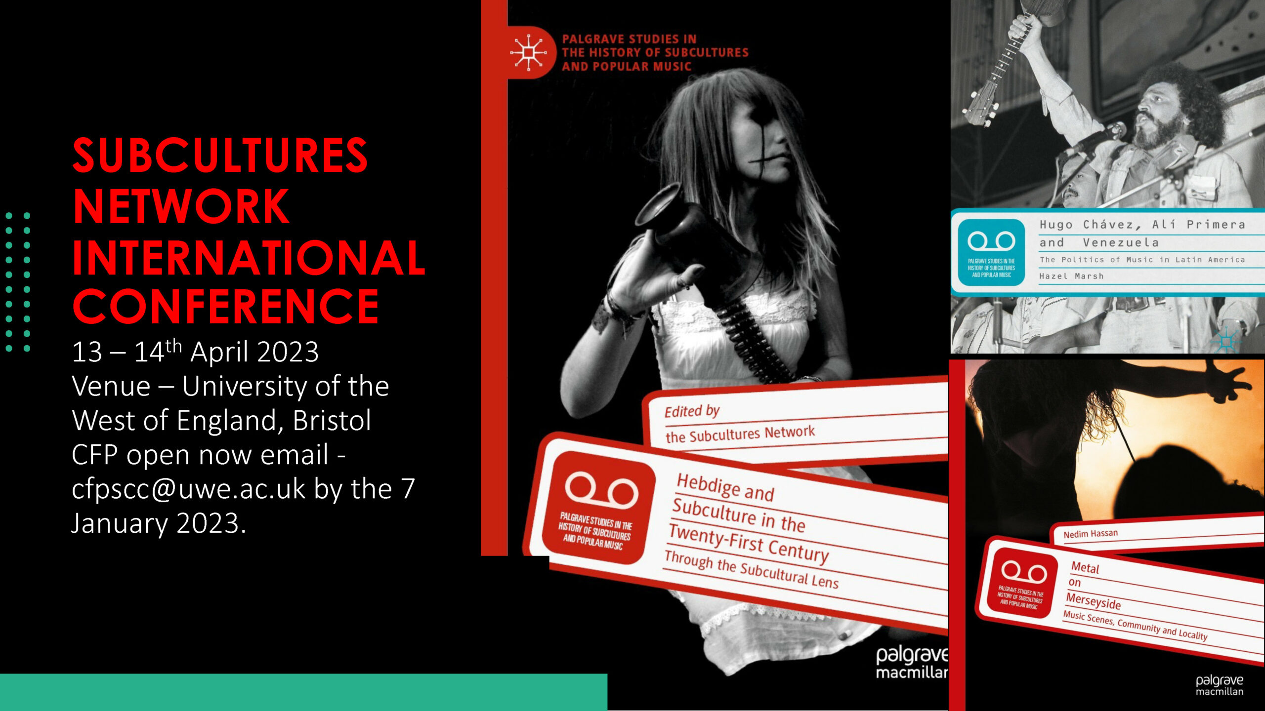 a poster for the subcultures network international conference