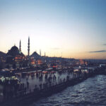 Evening view of Istanbul's seafront