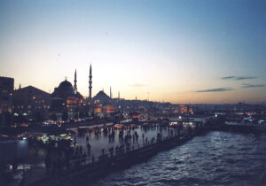 Evening view of Istanbul's seafront