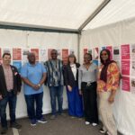 School of Built Environment standing by the Exhibition at the Community Festival