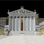 3D model showing the Temple to Mars the Avenger (Mars Ultor)