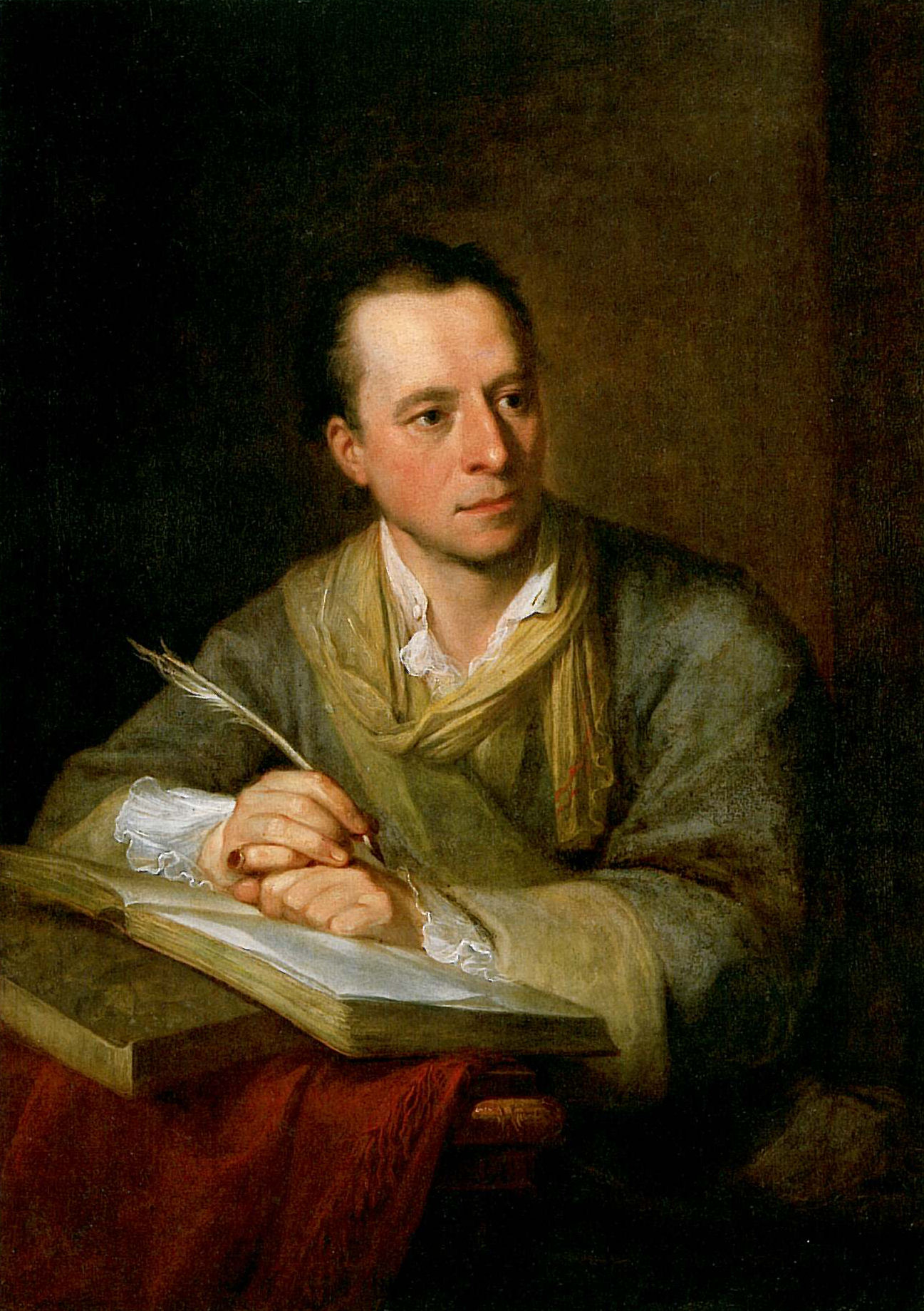 Историк образ. Иоганн Иоахим Винкельман. Иоганн Иоахим Винкельман (1717–1768). Портрет Винкельмана. Ангелика Кауфман. Портрет Винкельмана, 1764.